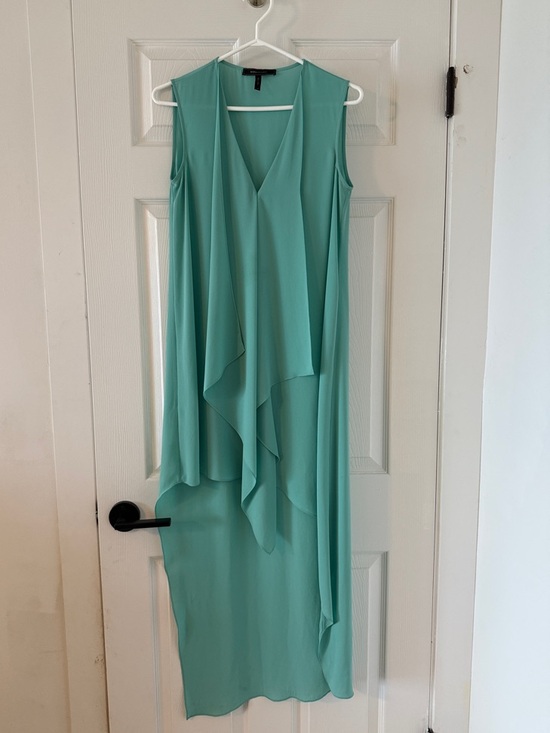 BCBGMaxAzria Dresses & Skirts - BCBGMaxAzria Sleeveless Asymmetrical Maxi Dress in Aqua